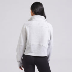 Montreal Canadiens - lululemon Women's Scuba Oversized Half Zip Top Heather Gray