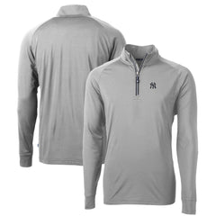 New York Yankees Cutter & Buck Big & Tall Adapt Eco Knit Stretch Recycled Quarter-Zip Pullover Top Online