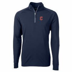 Cleveland Guardians Cutter & Buck Big & Tall Adapt Eco Knit Stretch Recycled Quarter-Zip Pullover Top On Sale