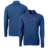 Chicago Cubs Cutter & Buck Big & Tall Adapt Eco Knit Stretch Recycled Quarter-Zip Pullover Top Sale