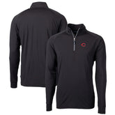 Cincinnati Reds Cutter & Buck Big & Tall Adapt Eco Knit Stretch Recycled Quarter-Zip Pullover Top discount