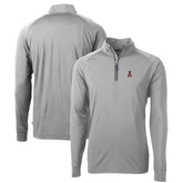Los Angeles Angels Cutter & Buck Big & Tall Adapt Eco Knit Stretch Recycled Quarter-Zip Pullover Top Online