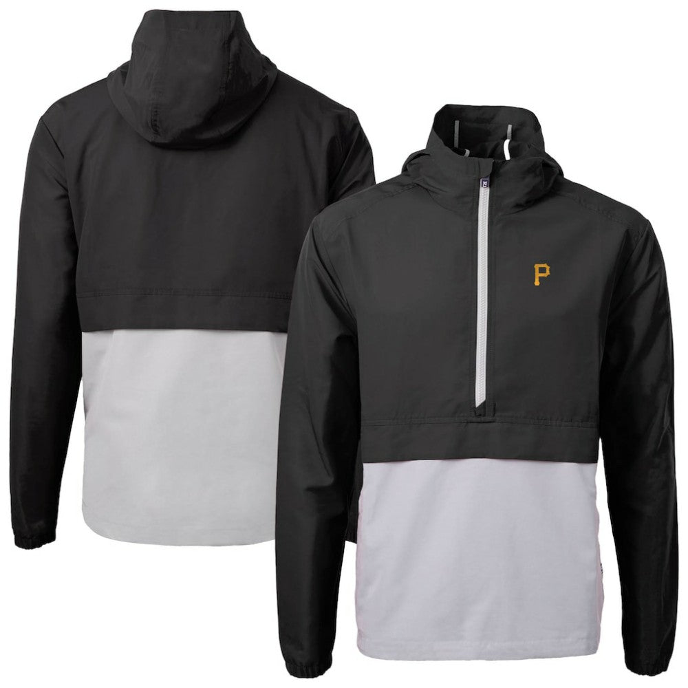 Pittsburgh Pirates Cutter & Buck Charter Eco Recycled Half-Zip Anorak Jacket Clearance