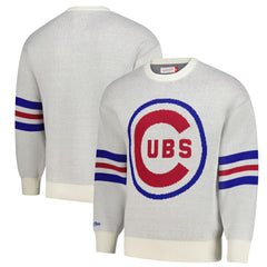 Chicago Cubs Mitchell & Ness Retro Pullover Sweater On Sale