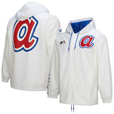 Atlanta Braves Mitchell & Ness Vintage Full-Snap Hooded Coaches Jacket Near Me