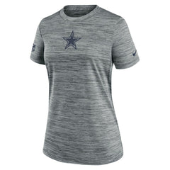 Dallas Cowboys Women's Sideline Velocity Dri-FIT T-Shirt Gray - Nike