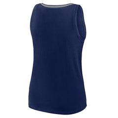 Dallas Cowboys Logo Athletic Women's Stellar Win V-Neck Tank Top Navy - NFL