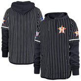 Houston Astros '47 Pinstripe Double Header Pullover Hoodie On Sale