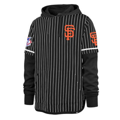 San Francisco Giants '47 Pinstripe Double Header Pullover Hoodie for sale