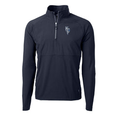 Kansas City Royals Cutter & Buck Adapt Eco Knit Hybrid Recycled Quarter-Zip Pullover Top On Sale