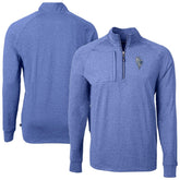 Kansas City Royals Cutter & Buck Adapt Eco Knit Heather Quarter-Zip Pullover Top for sale