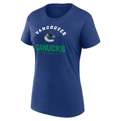 Vancouver Canucks - Logo Athletic Women's Unrivaled T-Shirt Blue