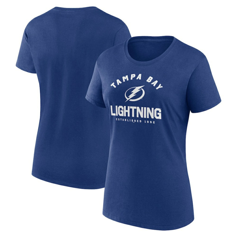 Tampa Bay Lightning - Logo Athletic Women's Unrivaled T-Shirt Blue
