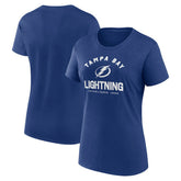 Tampa Bay Lightning - Logo Athletic Women's Unrivaled T-Shirt Blue