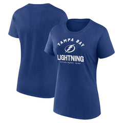 Tampa Bay Lightning - Logo Athletic Women's Unrivaled T-Shirt Blue