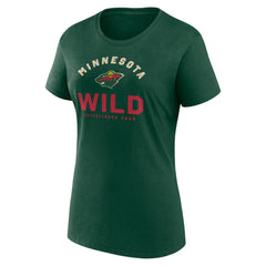 Minnesota Wild - Logo Athletic Women's Unrivaled T-Shirt Green