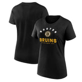 Boston Bruins Logo Athletic Women's Unrivaled T-Shirt Black