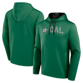 Dallas Stars - Logo Athletic Head Start Pullover Hoodie Kelly Green
