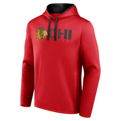 Chicago Blackhawks Logo Athletic Head Start Pullover Hoodie Red