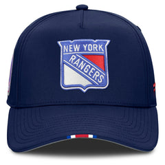 New York Rangers Fanatics 2025 NHL Draft Authentic Pro On-Stage Podium A-Frame Adjustable Hat Navy