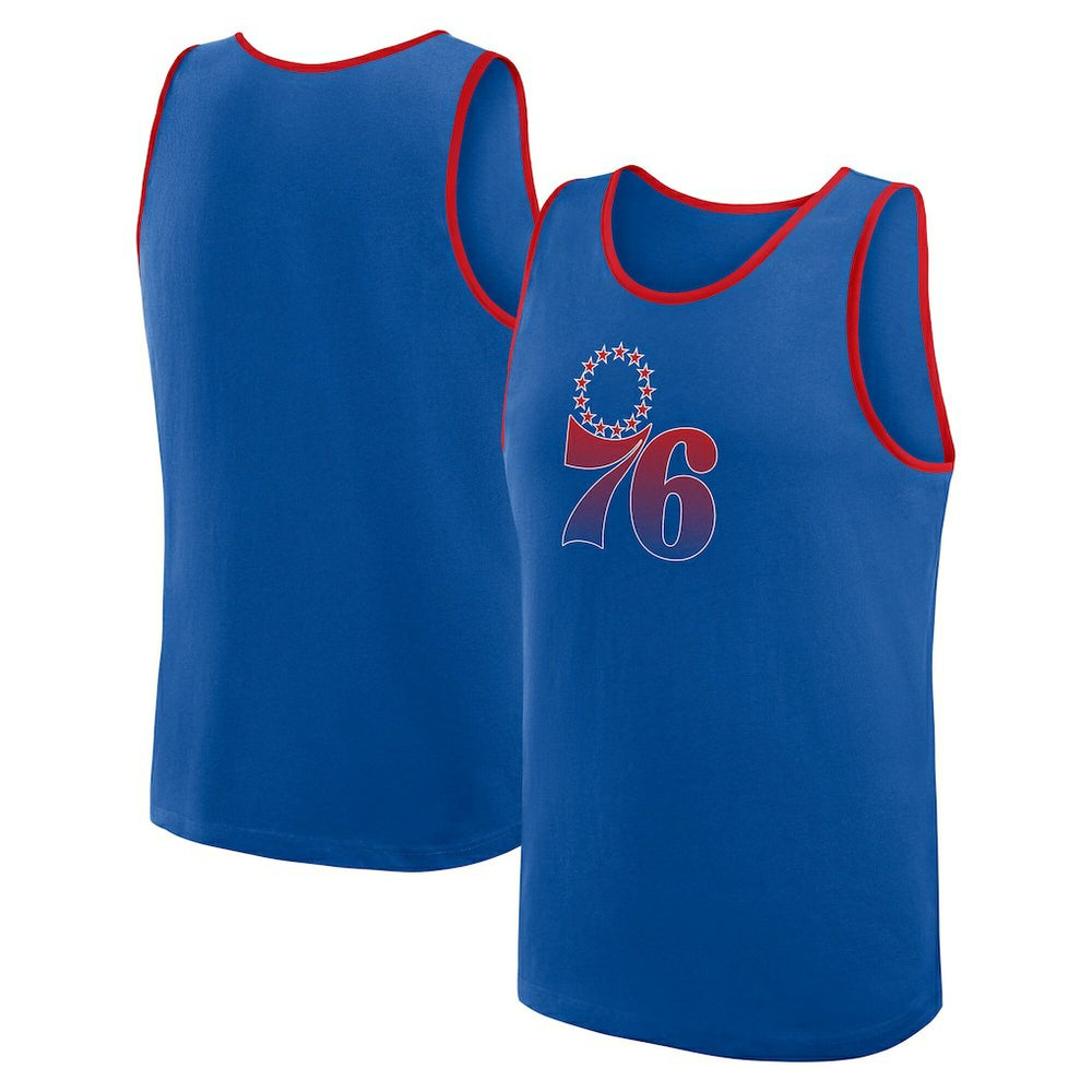 NBA - Philadelphia 76ers Logo Athletic Unmatched Success Tank Top - Royal