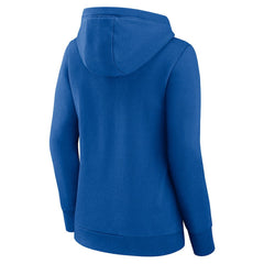 NBA - Philadelphia 76ers Logo Athletic Women's Triumphant V-Neck Pullover Hoodie - Royal
