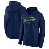NBA - Minnesota Timberwolves Logo Athletic Women's Triumphant V-Neck Pullover Hoodie - Navy