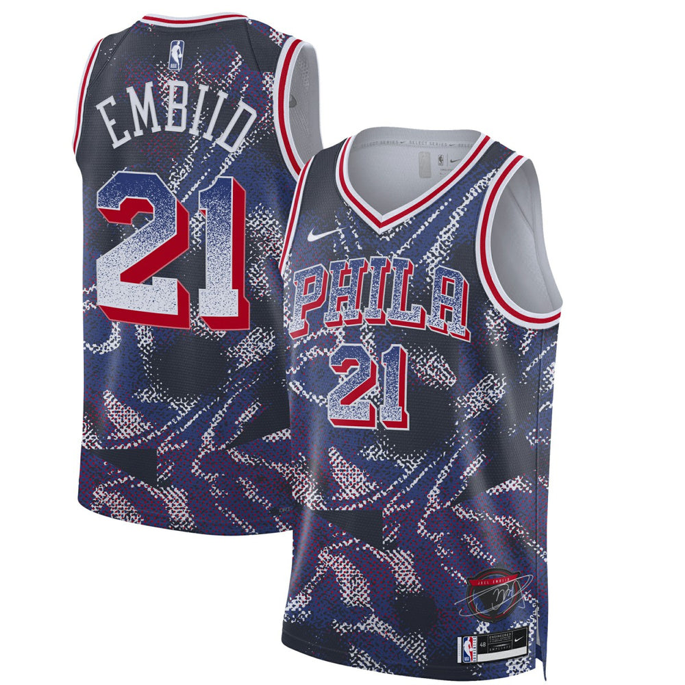 Nike - Joel Embiid Philadelphia 76ers Unisex 2025 Select Series Swingman Player Jersey - Navy