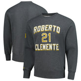 Roberto Clemente Pittsburgh Pirates Mitchell & Ness Legends Collection Vintage Logo Name & Number Fleece Pullover Sweatshirt discount