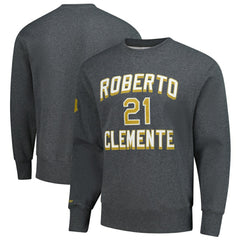Roberto Clemente Pittsburgh Pirates Mitchell & Ness Legends Collection Vintage Logo Name & Number Fleece Pullover Sweatshirt discount