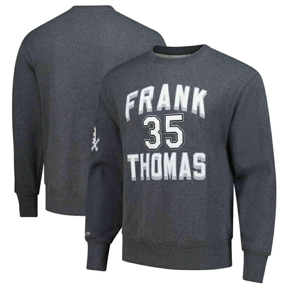 Frank Thomas Chicago White Sox Mitchell & Ness Legends Collection Vintage Logo Name & Number Fleece Pullover Sweatshirt discount