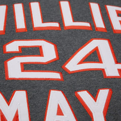 Willie Mays San Francisco Giants Mitchell & Ness Legends Collection Vintage Logo Name & Number Fleece Pullover Sweatshirt Sale