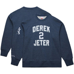 Derek Jeter New York Yankees Mitchell & Ness Legends Collection Vintage Logo Fleece Name & Number Pullover Sweatshirt Online