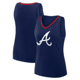 Atlanta Braves Logo Athletic Women's Stellar Win V-Neck Tank Top Lifestyle
