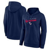 Cleveland Guardians Logo Athletic Women's Logo Triumphant V-Neck Pullover Hoodie Clearance
