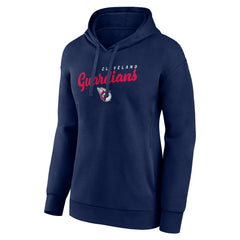 Cleveland Guardians Logo Athletic Women's Logo Triumphant V-Neck Pullover Hoodie Clearance
