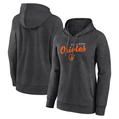 Baltimore Orioles Logo Athletic Women's Logo Triumphant V-Neck Pullover Hoodie Sale