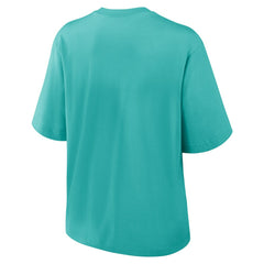 Miami Dolphins Women's Glory Arch Boxy T-Shirt Aqua - Nike