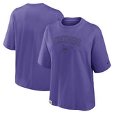 Minnesota Vikings Women's Glory Arch Boxy T-Shirt Purple - Nike