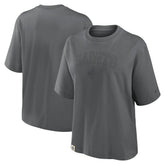 New Orleans Saints Women's Glory Arch Boxy T-Shirt Charcoal - Nike