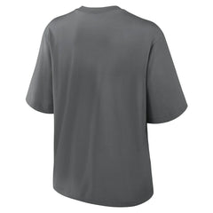 New Orleans Saints Women's Glory Arch Boxy T-Shirt Charcoal - Nike