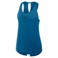 Denver Broncos Women's Glory Open-Back Crisscross Dri-FIT Tank Top Turquoise - Nike