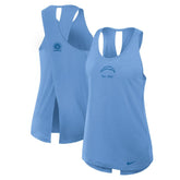 Los Angeles Chargers Women's Glory Open-Back Crisscross Dri-FIT Tank Top Powder Blue - Nike
