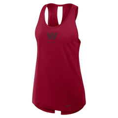 Washington Commanders Women's Glory Open-Back Crisscross Dri-FIT Tank Top Burgundy - Nike