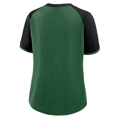 New York Jets Women's Height Advantage T-Shirt Green/Black - Fanatics
