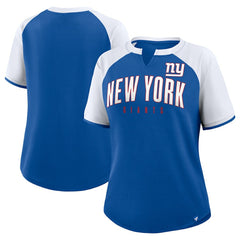 New York Giants Women's Height Advantage T-Shirt Royal/White - Fanatics
