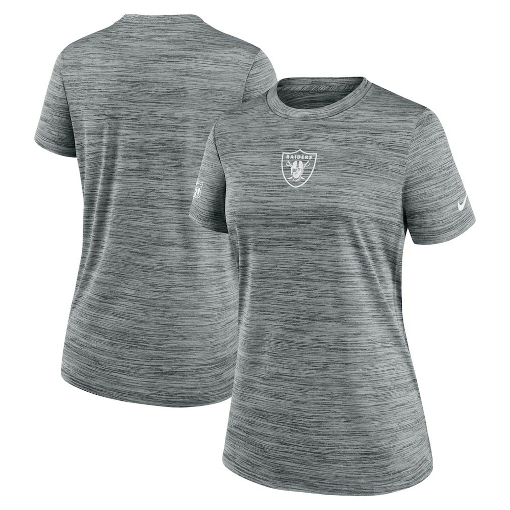 Las Vegas Raiders Women's Sideline Velocity Dri-FIT T-Shirt Gray - Nike
