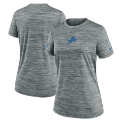 Detroit Lions Women's Sideline Velocity Dri-FIT T-Shirt Gray - Nike