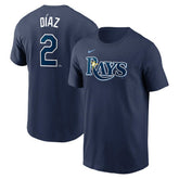 Yandy Diaz Tampa Bay Rays Nike Fuse Name & Number T-Shirt Lifestyle