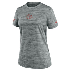 Kansas City Chiefs Women's Sideline Velocity Dri-FIT T-Shirt Gray - Nike